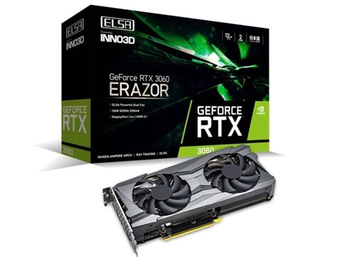 Geforce RTX3060 ELSA ERAZOR 新品未使用