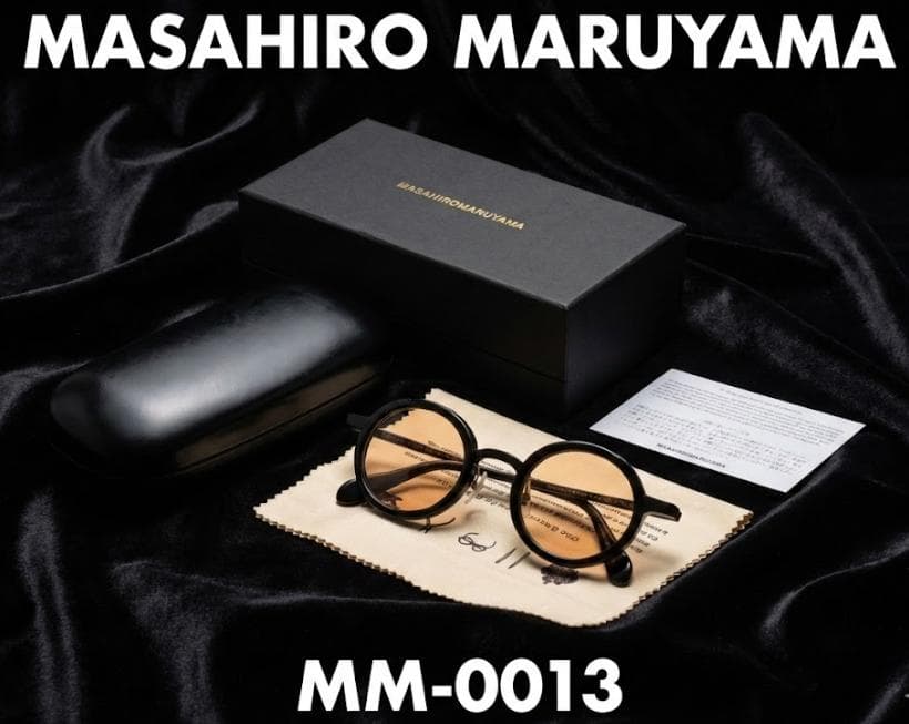 マサヒロマルヤマ MM-0013 ラウンドサングラス ブラック カスタムレンズ