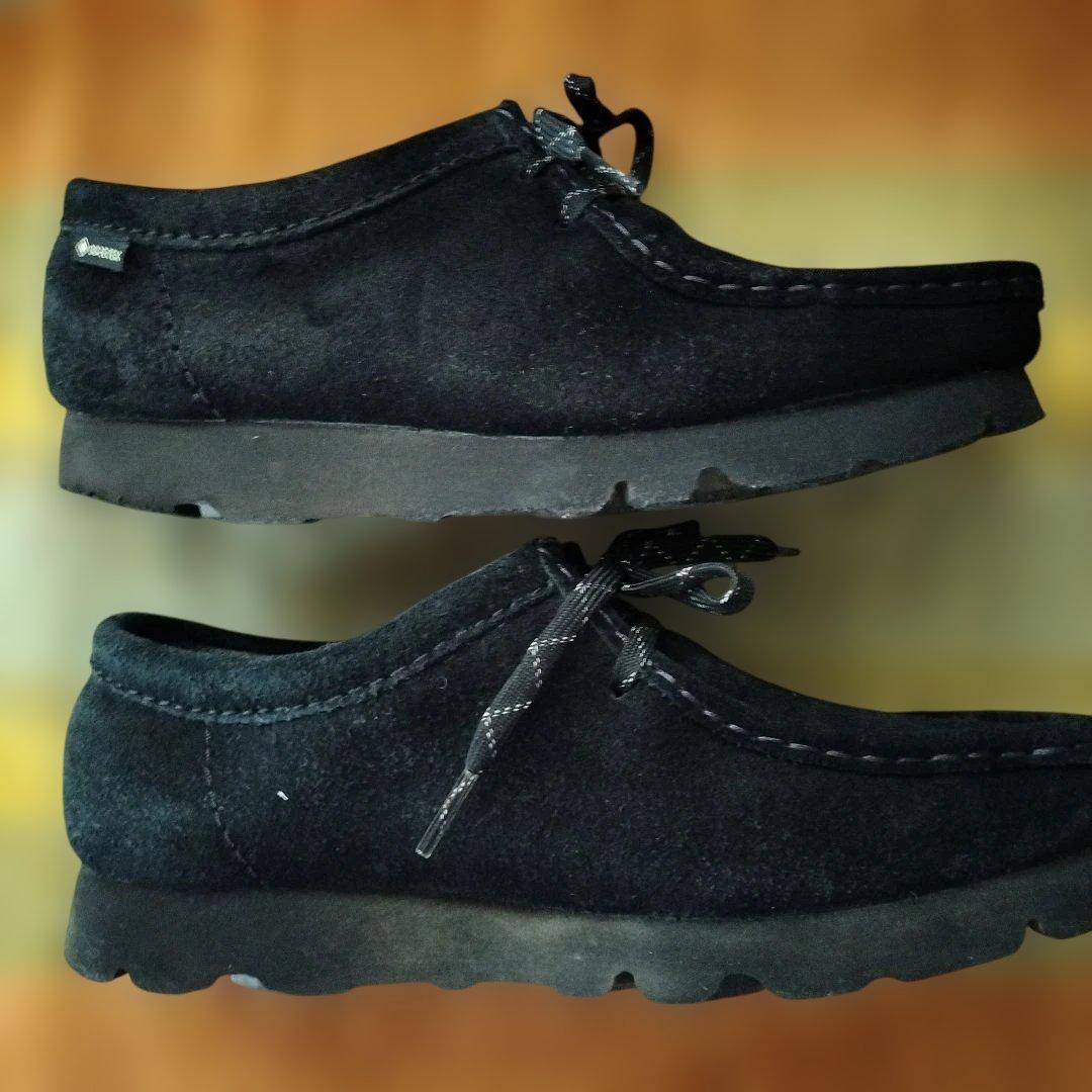 クラークス　ワラビーGORE-TEX Black Sd　５1/2