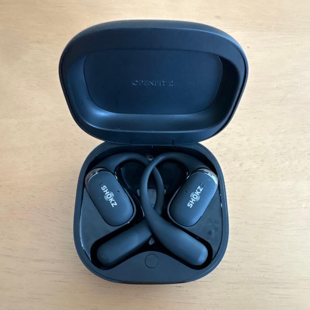 SHOKZ OPENFIT2 ワイヤレスイヤホン ブラック
