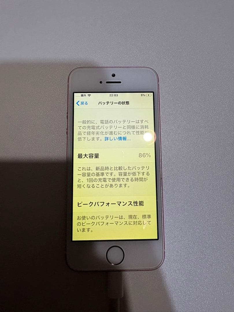 iPhoneSE 本体 箱無し