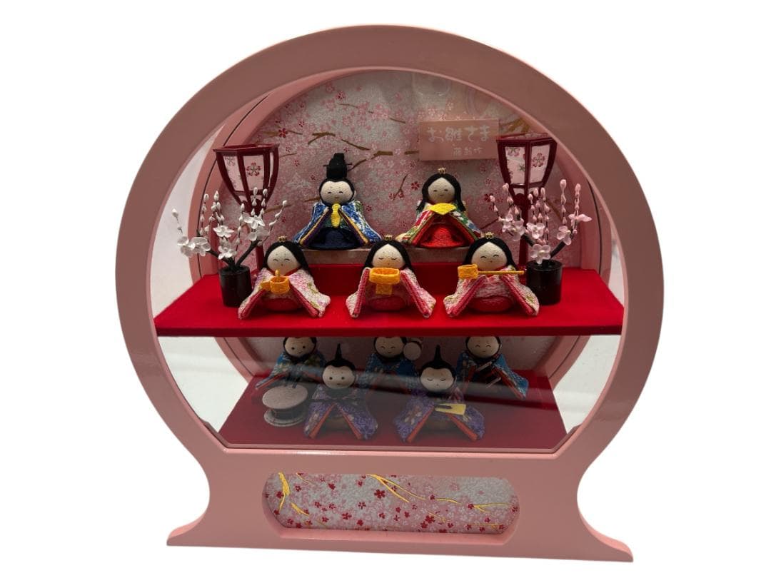 藤菊作 ひな人形 ケース飾り 三段セット 和風 インテリア 雛祭り お雛様