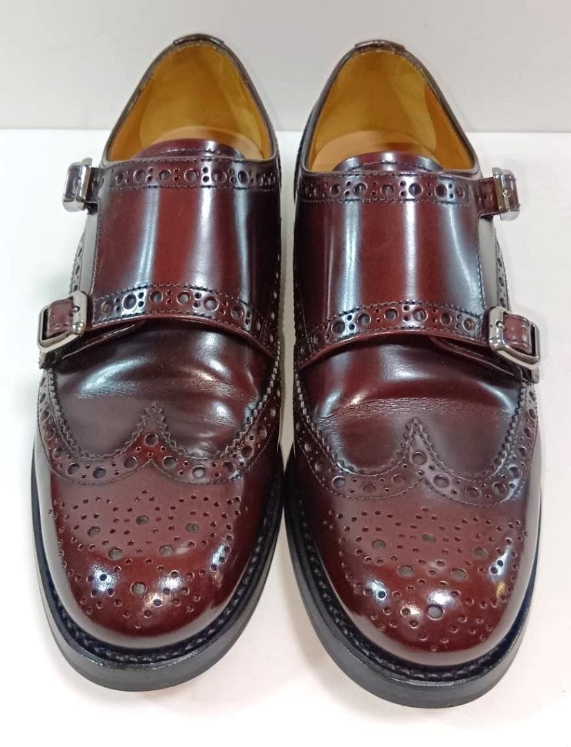 【希少色】Church's LANA R ダブルモンク 23cm バーガンディ