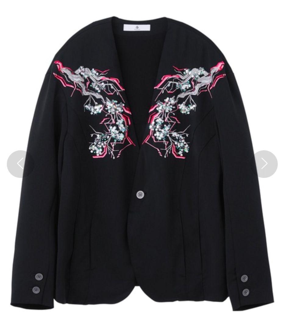 ダイエットブッチャー　桜　sakura ノーカラージャケット　極美品　サイズ3