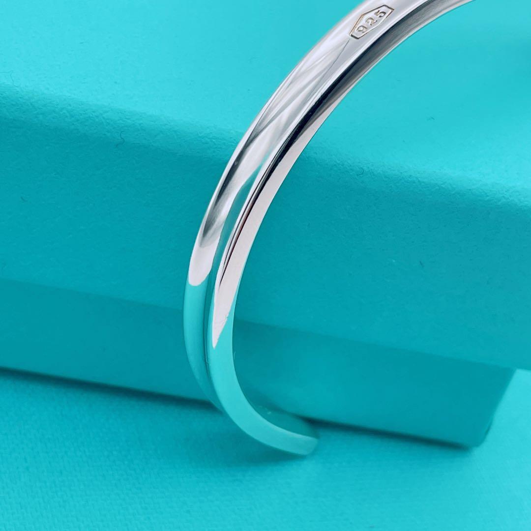Tiffany & Co. バングル　ブレスレット　カフ　ナロー　シルバー925
