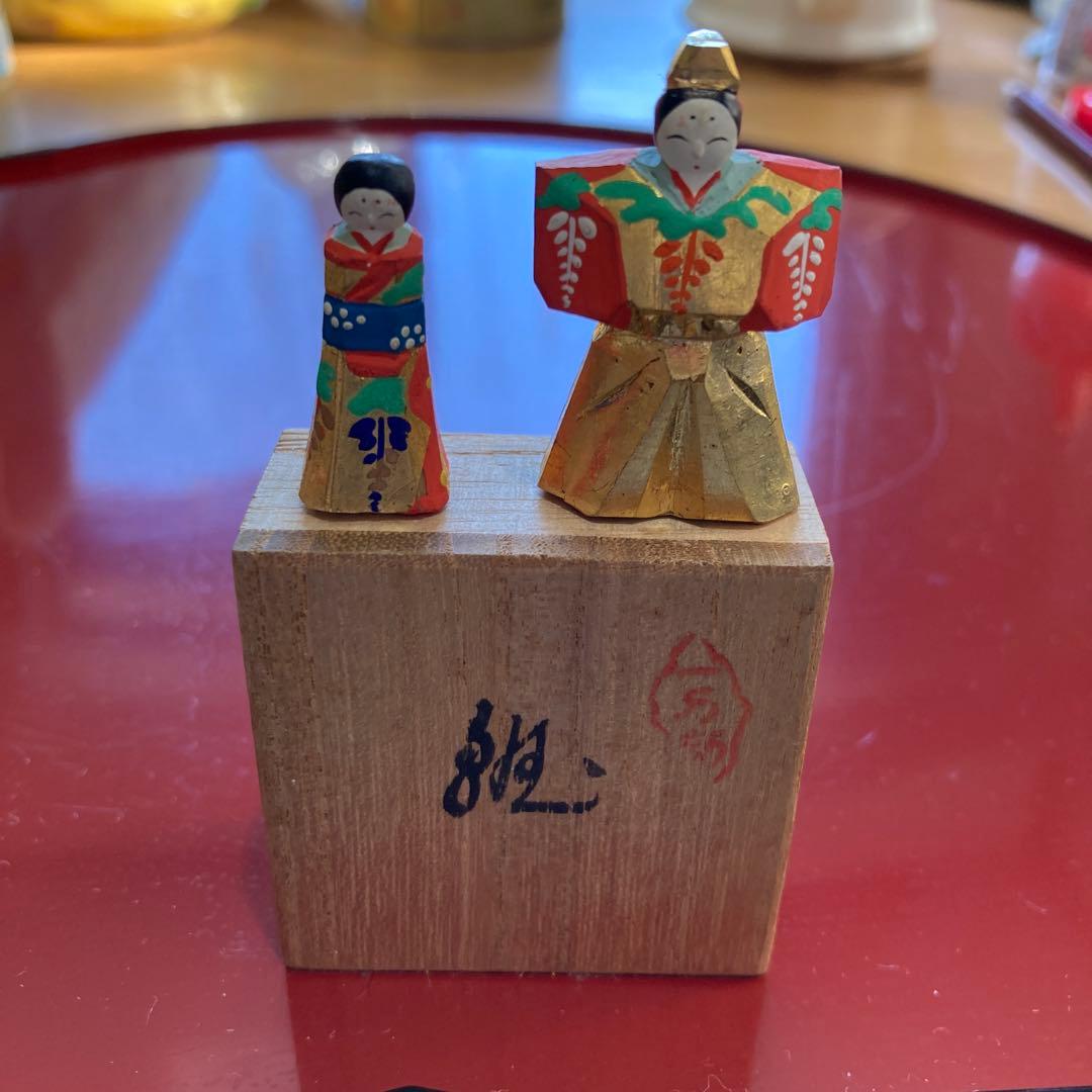 雛人形 一刀彫