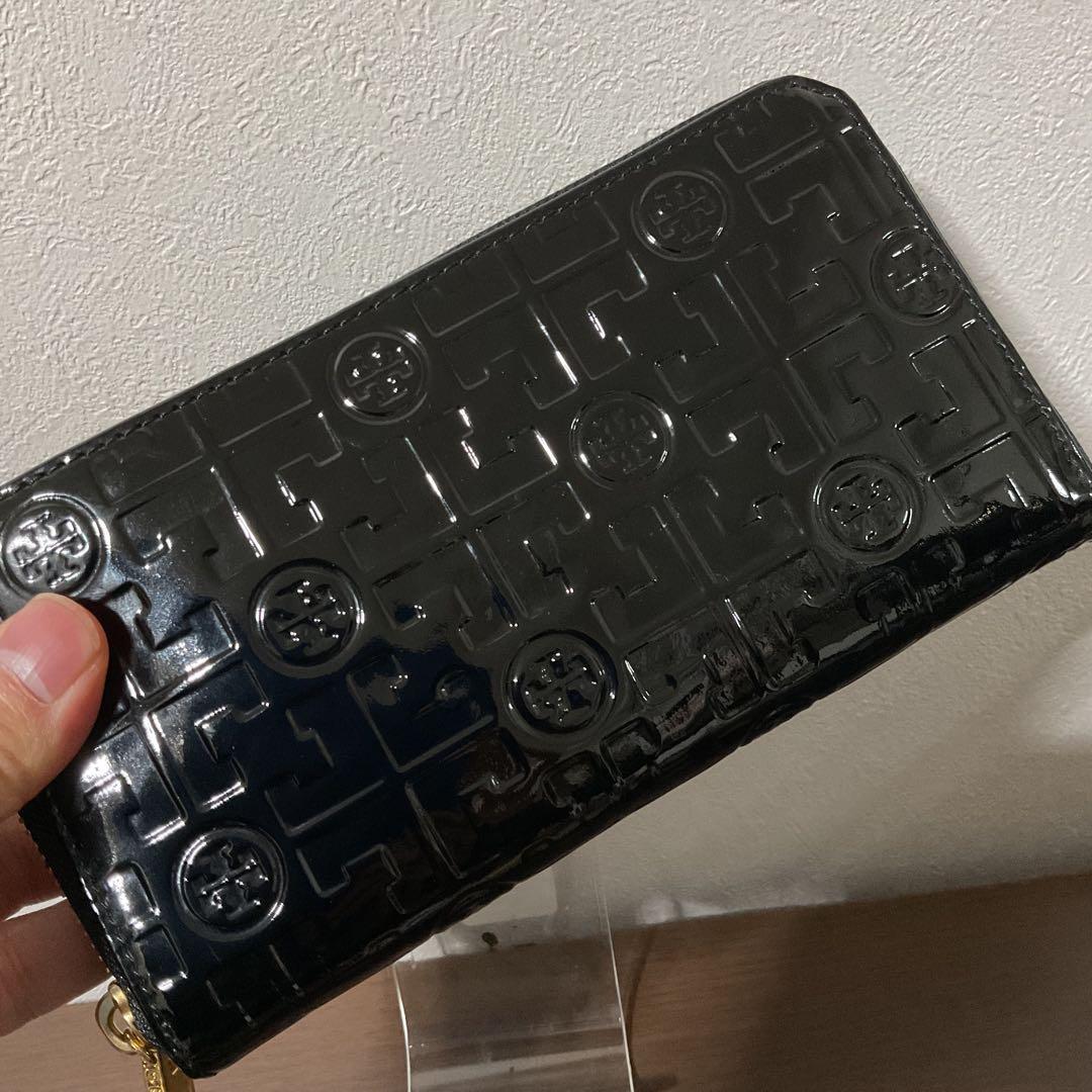 さんきょ使用2日 小銭入未使用 美品 トリーバーチ レザー ロゴ 長財布②