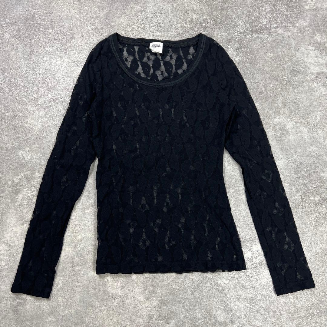 ジャンポールゴルチエ シースルー パワーネット ブラック レディース