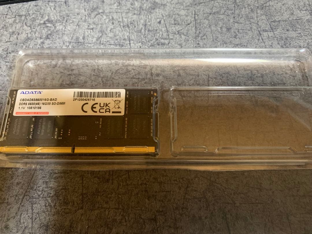 メモリー ADATA DDR5 5600 16GB CBDAD5S560016G-BAD