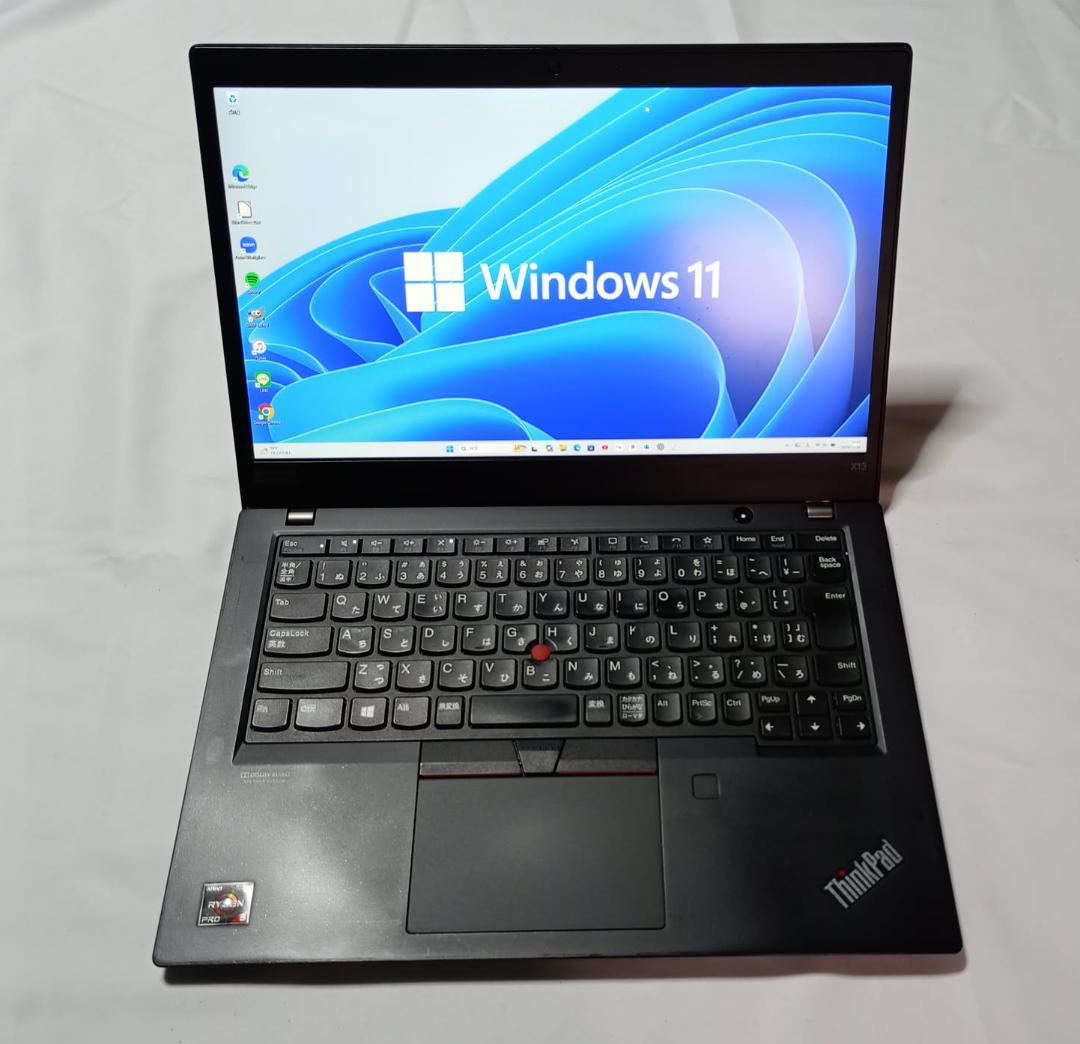 Lenovo X13 Gen1 Ryzen5/8G/SSD256G、オフィス