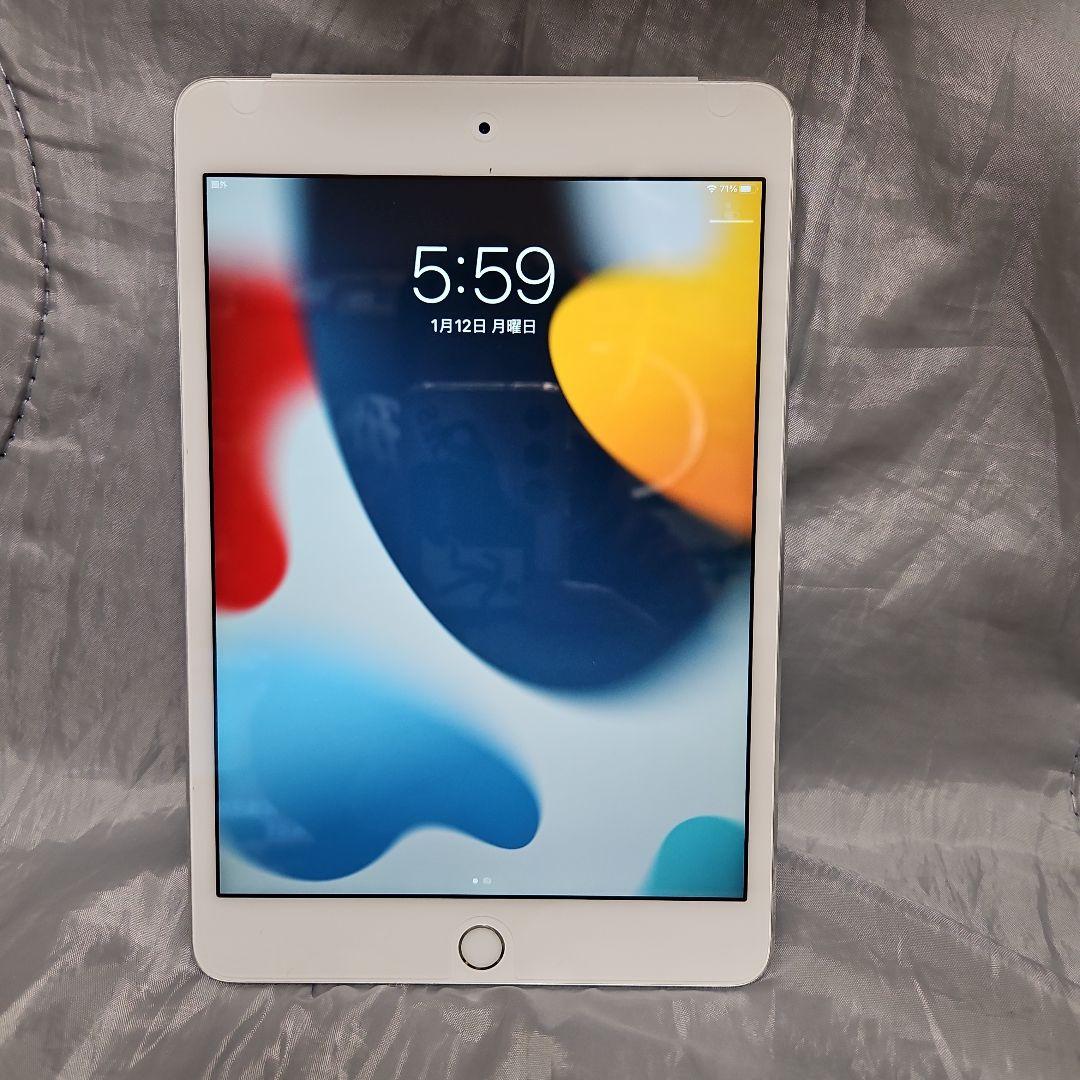 Apple iPad mini 4 128GB ホワイト(セルラーモデル）
