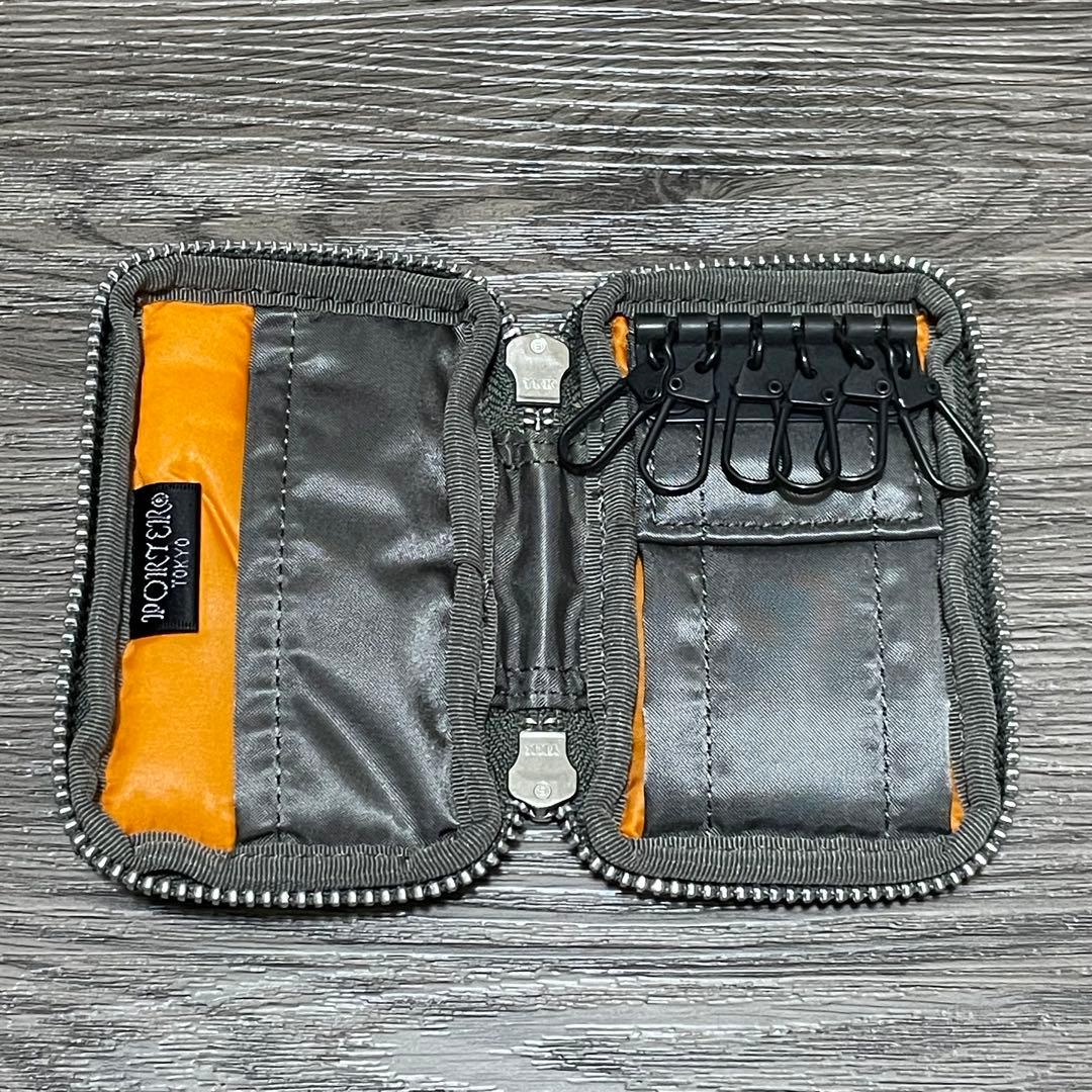 新品 ポーター タンカー キーケース シルバーグレー 吉田カバン 収納袋付き