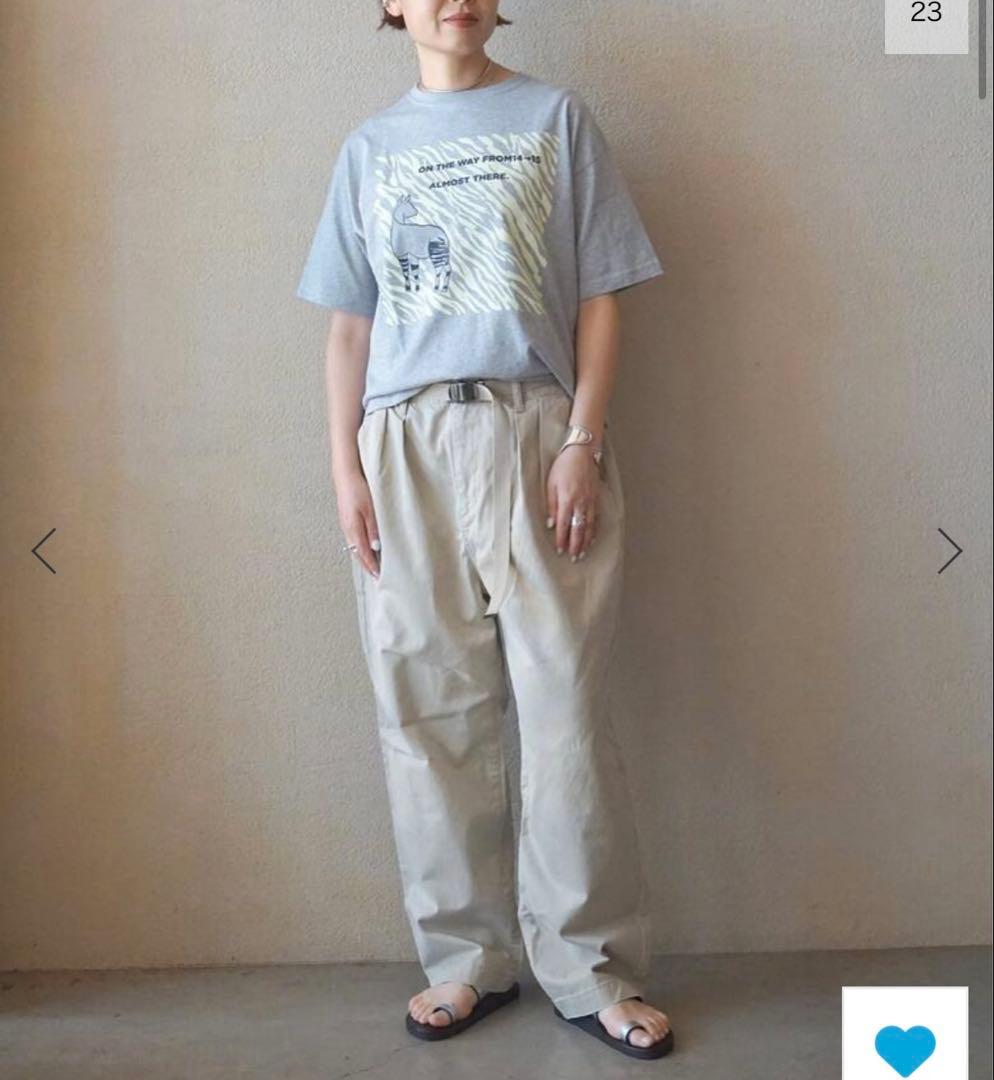 js luxe 25SS チノタックテーパードパンツ　L