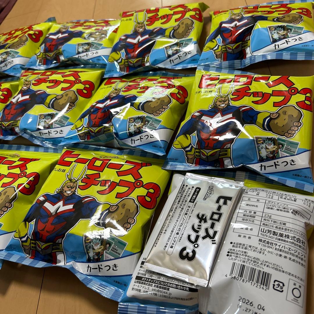 【即購入ok!!】ヒーローズチップ3 カード付き新品未開封12個セット