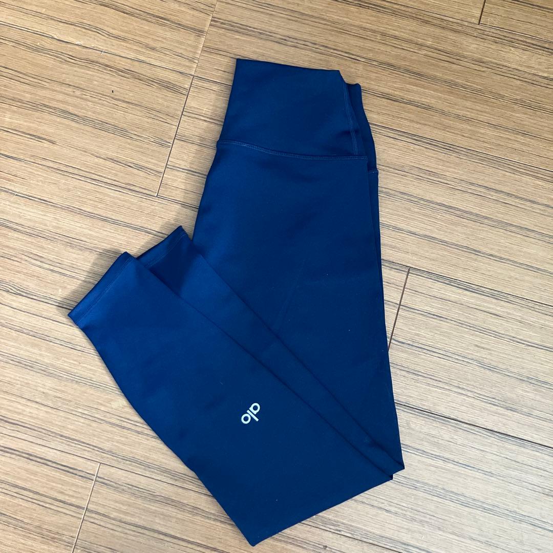 alo レギンス　エアリフト　ネイビー S