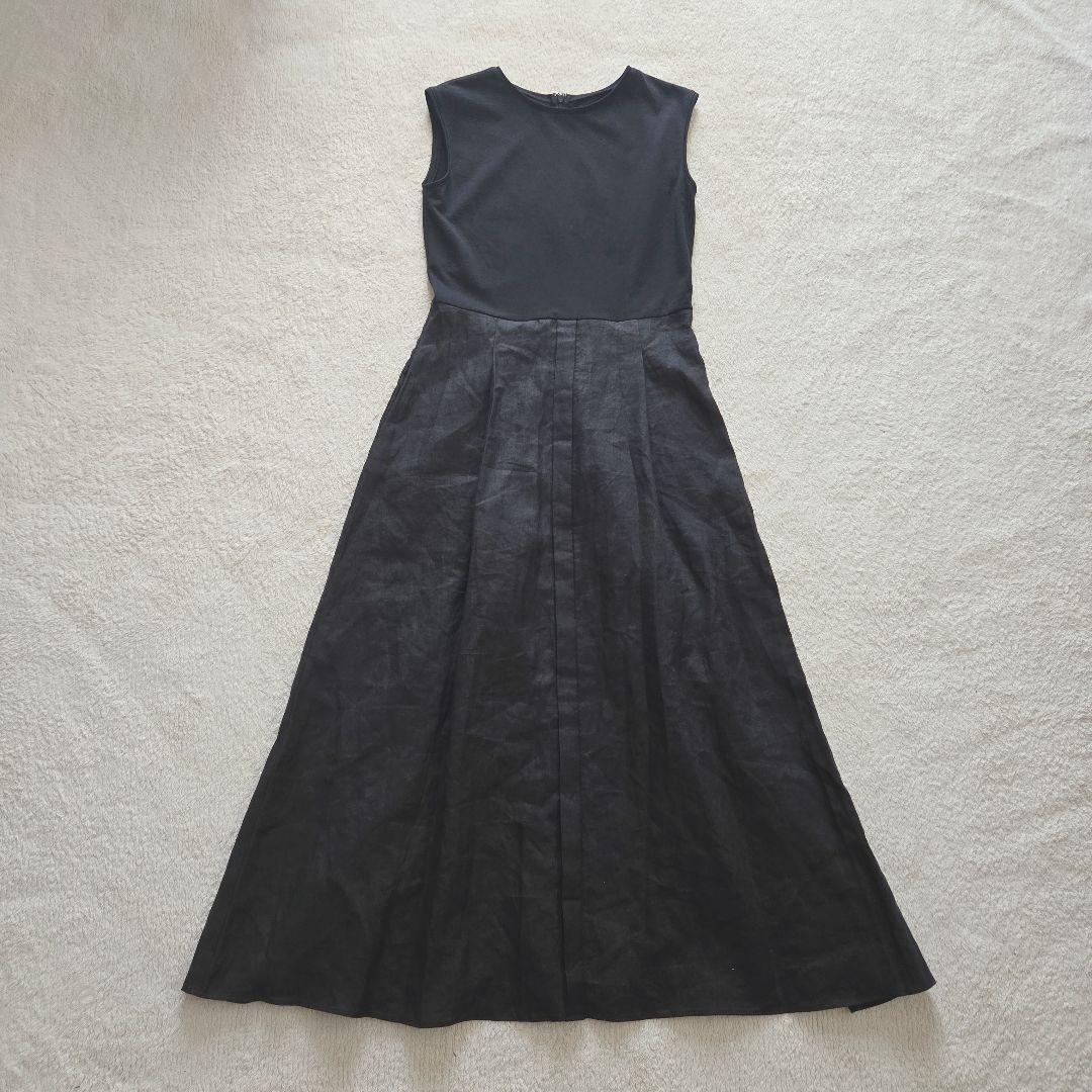 ルフィル　麻ブロードノースリーブワンピース