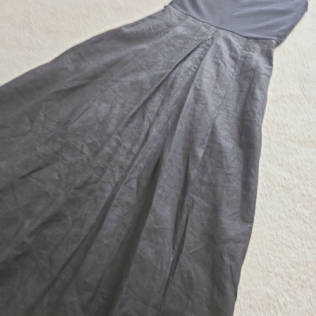 ルフィル　麻ブロードノースリーブワンピース