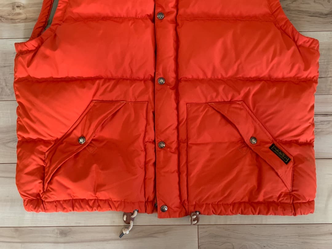 POLO RALPH LAUREN フード ダウンベスト オレンジ XXL