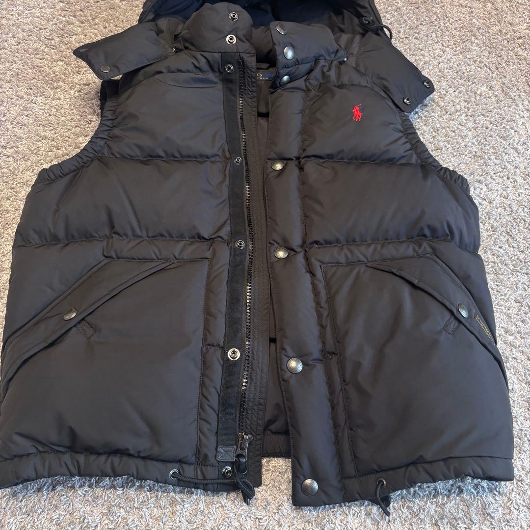 【美品】Polo Ralph Lauren フード付きダウンベスト　M