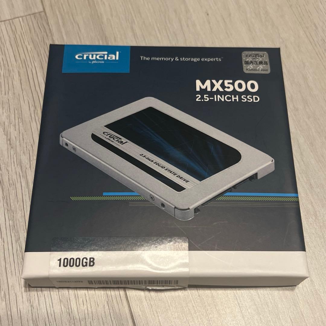 極美品 Crucial 1TB CT1000 MX500 ほぼ未使用