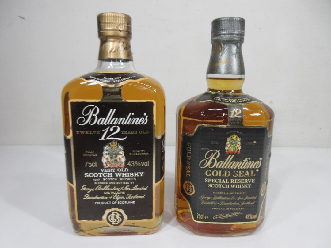 ウイスキー Ballantine's 12 Years Old & Gold Seal