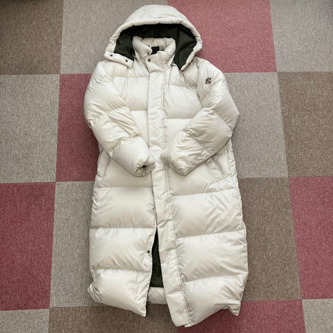 エレメントキャット ホワイトロングダウンジャケット