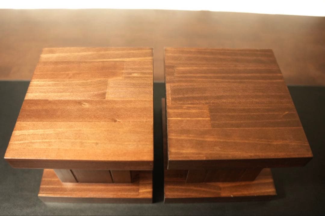 卓上用スピーカースタンド ブラックウォルナット