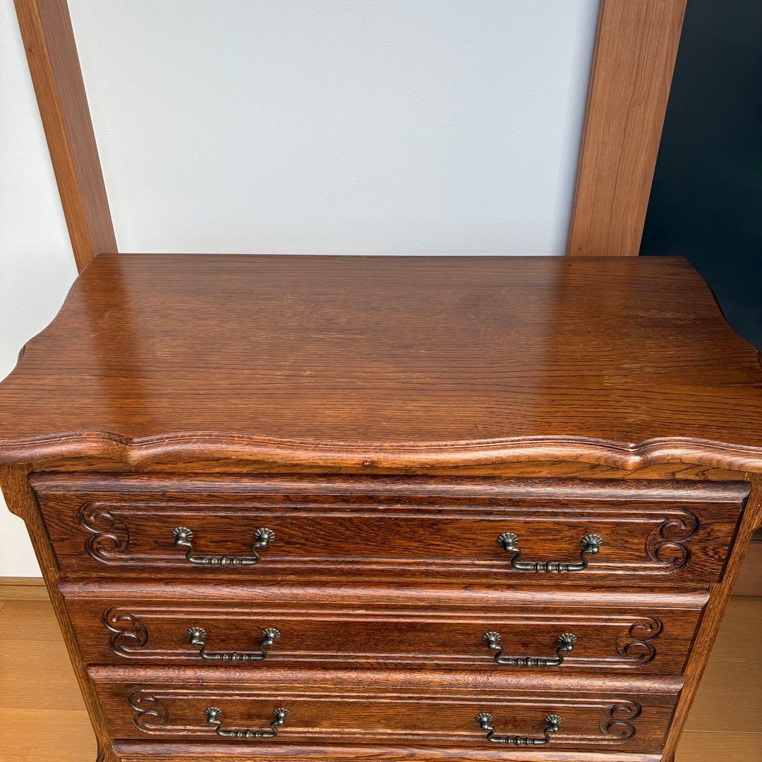 三越家具 Brugge 4段チェスト アンティーク 猫脚 ブルージュ