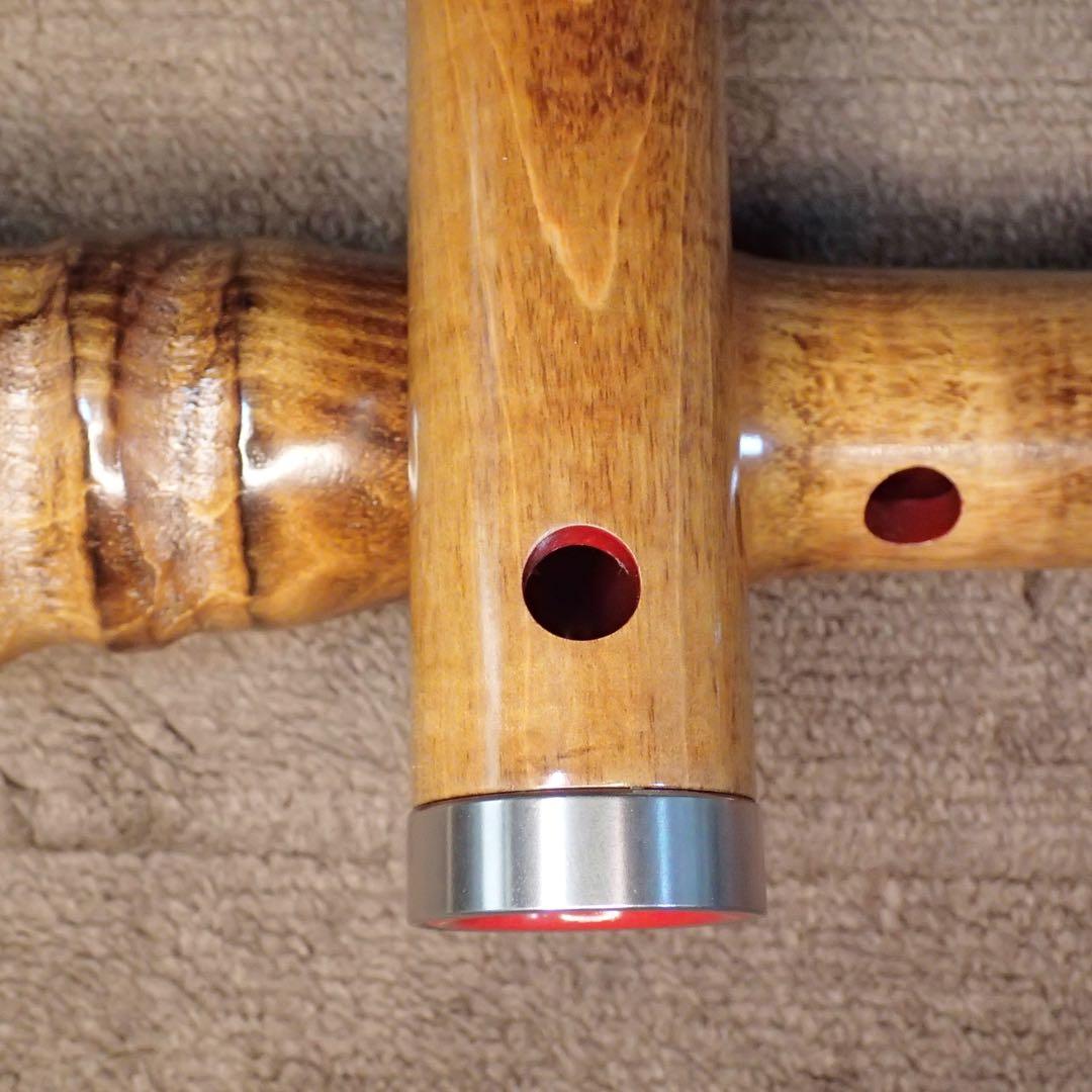 尺八 銘木尺八 蝴蝶 1尺８寸(D管)