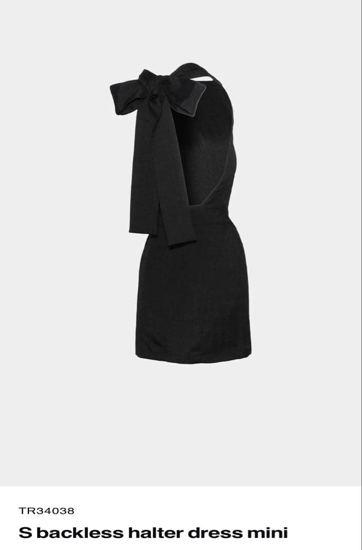 theredthread バックレス ホルター ドレス ミニ