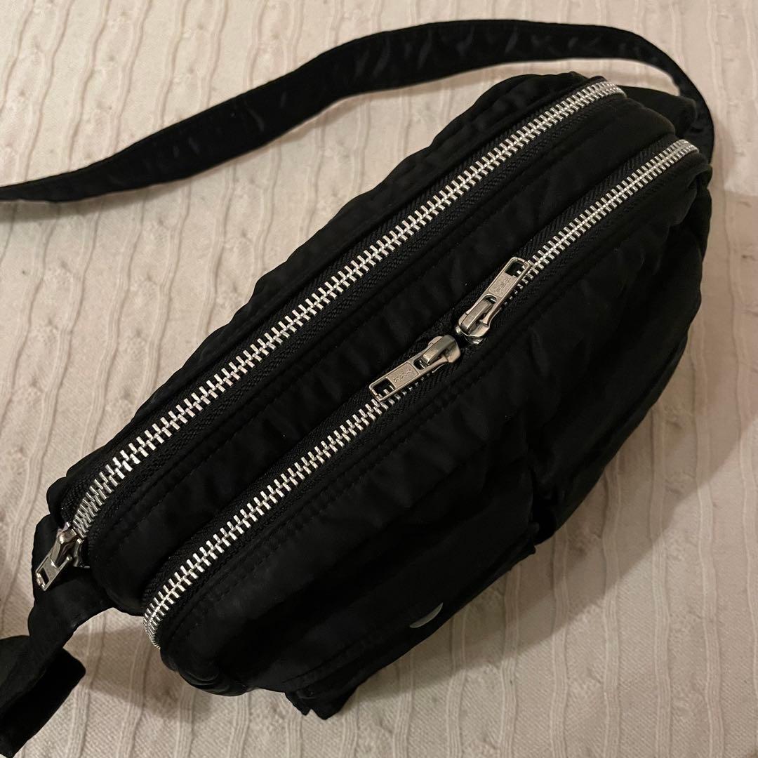 【美品✨】PORTER ポーター タンカー 2層 ショルダーバッグ ブラック