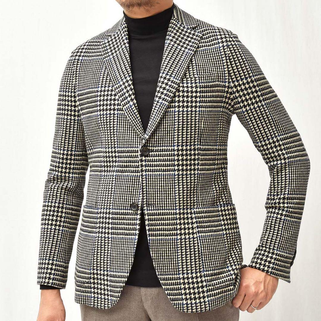 チルコロ　グレンチェック柄テーラードジャケット