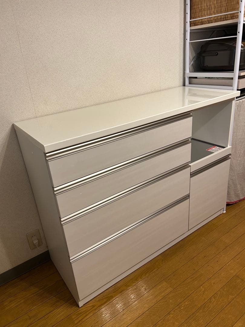 高橋木工所 キッチンカウンター　食器棚　ラピス　W120 日本製