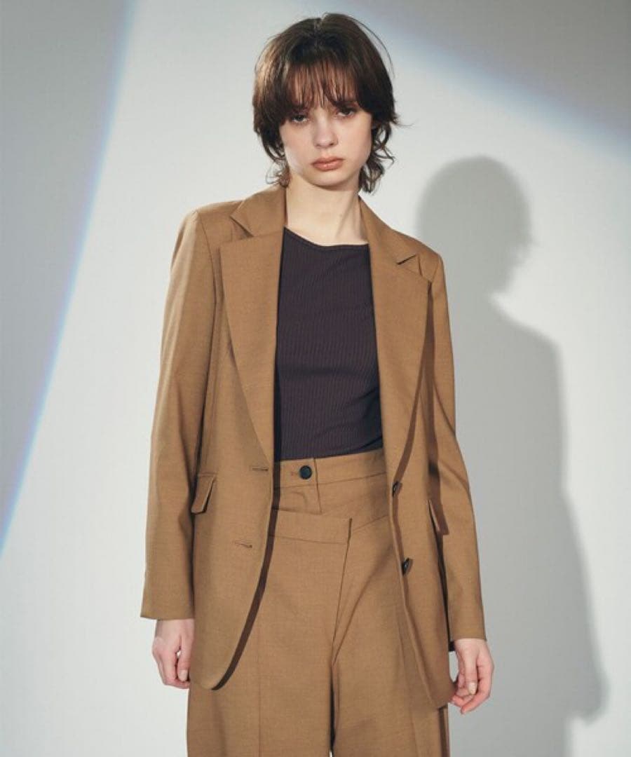 【グレースコンチネンタル】新品 シングルテーラードジャケット キャメル 38