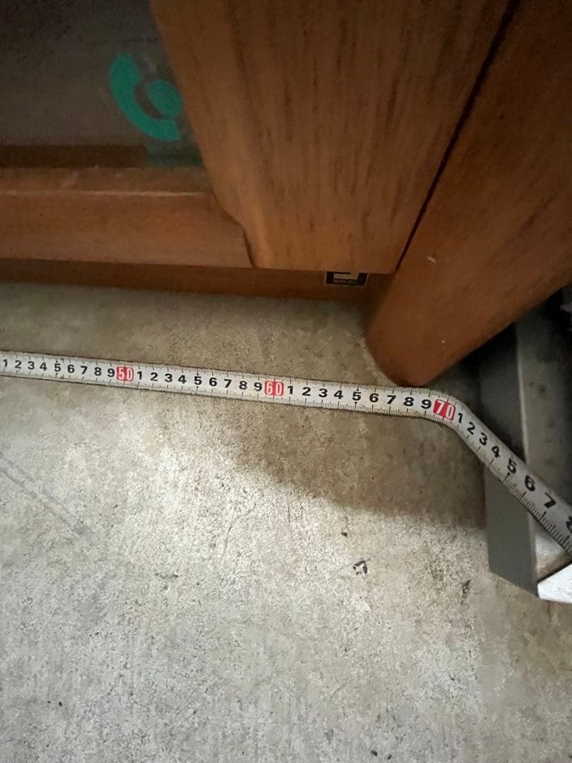 【新春特価】木製ガラス扉キャビネット 5段　(棚板もガラスで、めちゃ綺麗です)