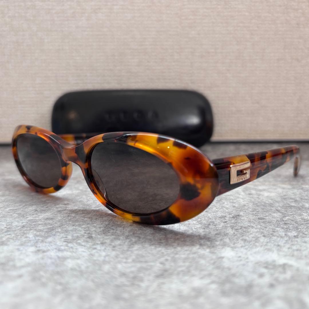 GUCCI グッチ サングラス GG2420 ベッコウ ブラウン オーバル 細め
