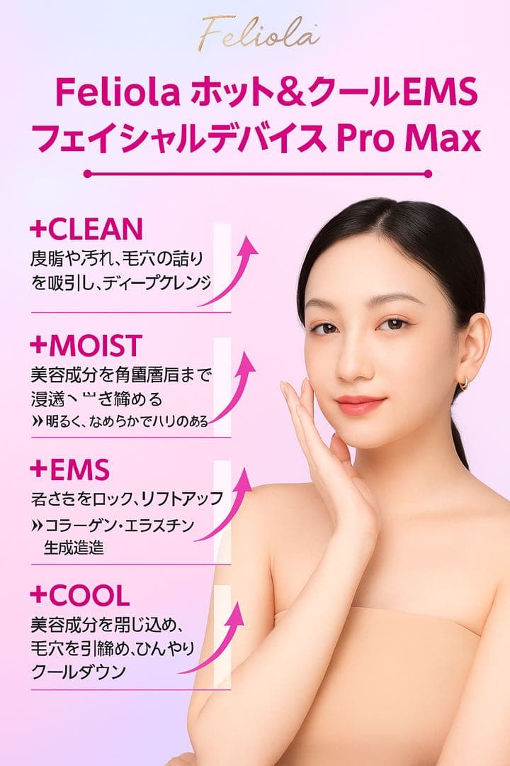 Feliola ホット&クールEMS フェイシャルデバイス Pro Max
