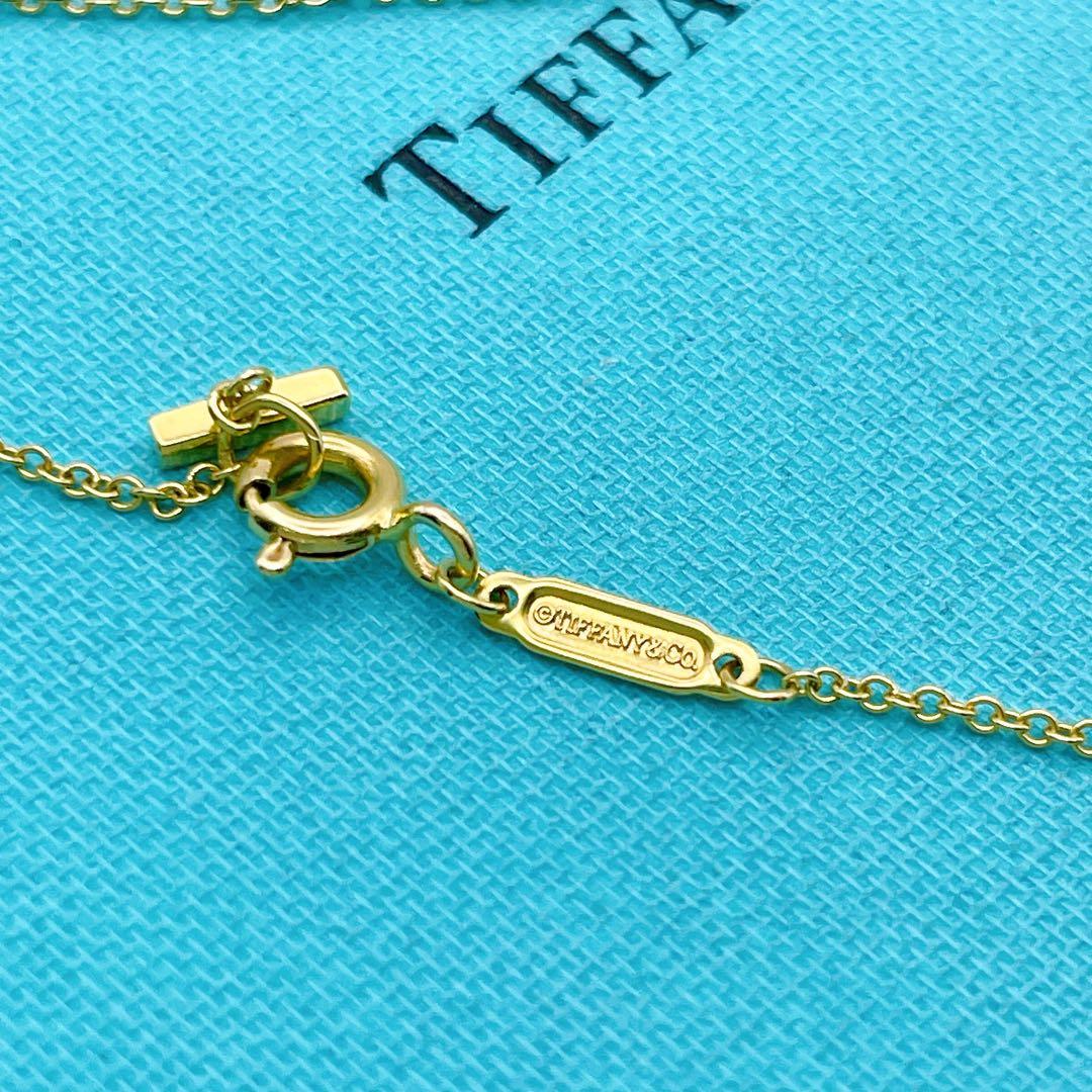 Tiffany & Co. ネックレス　Tスマイル K18　スモール YG750