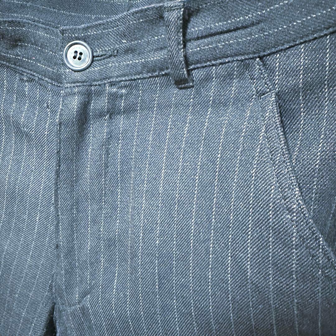 コムデギャルソン オムプリュス スラックス　ネイビAD2001 田中期