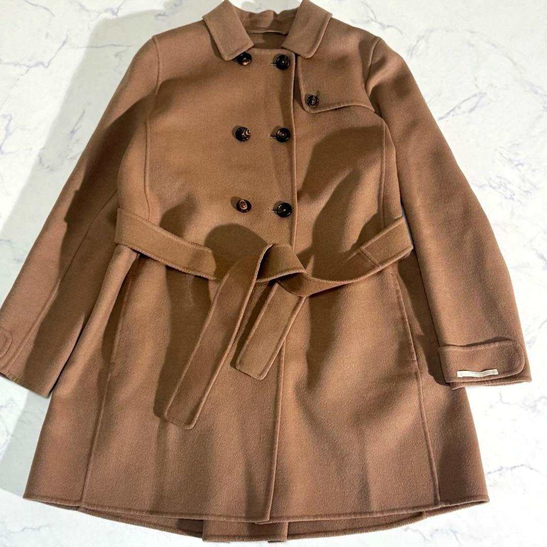 極美品　Max Mara クチートアマーノ　アンゴラコート　キャメル