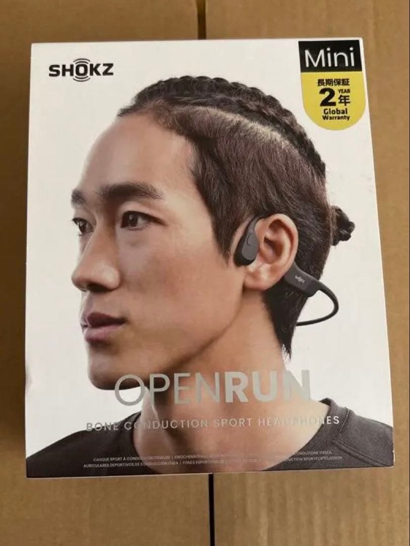 SHOKZ 骨伝導イヤホン OPENRUN MINI BLACK
