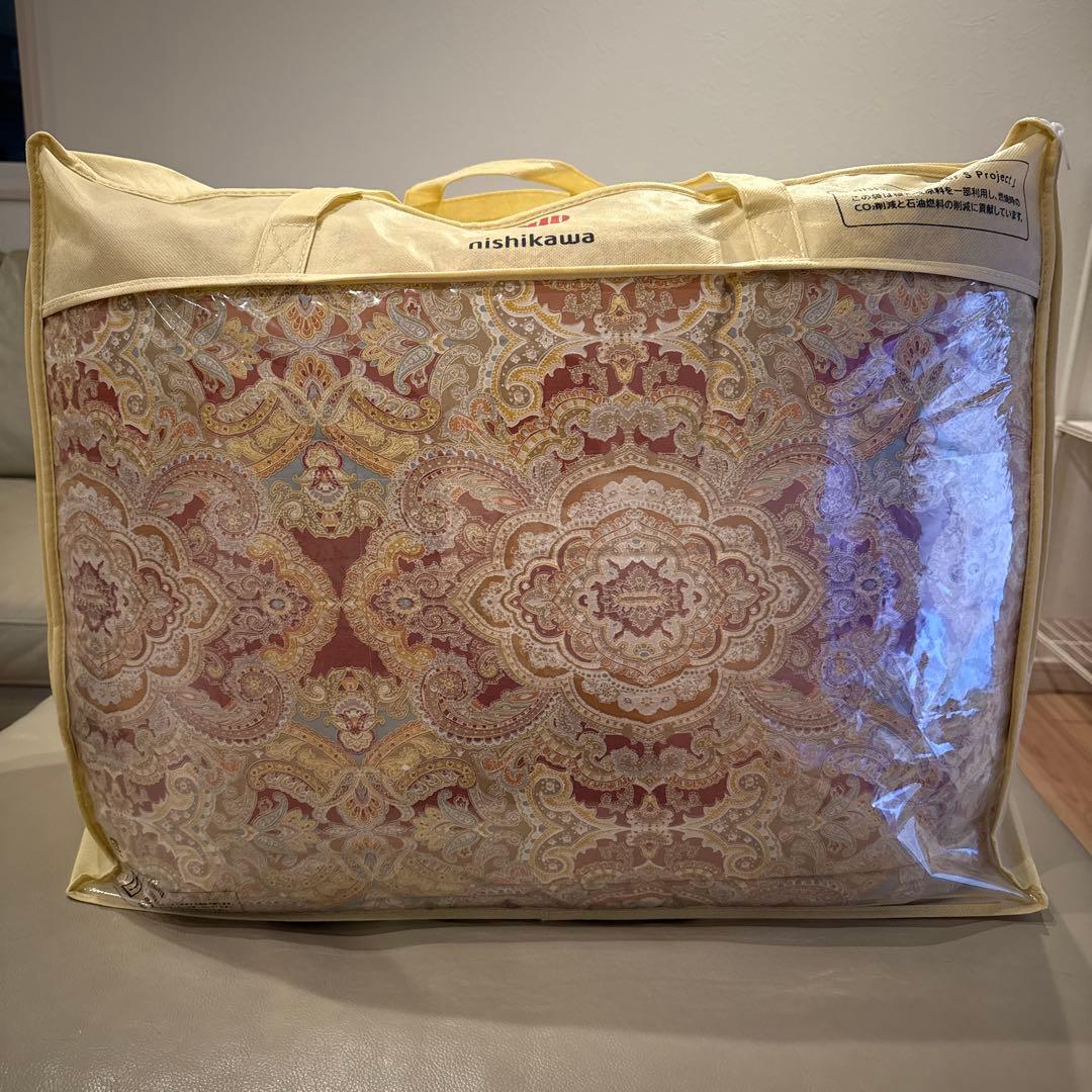 売り尽くし処分‼️断捨離中【新品】西川　羽毛掛け布団ダブルグレーグース93%