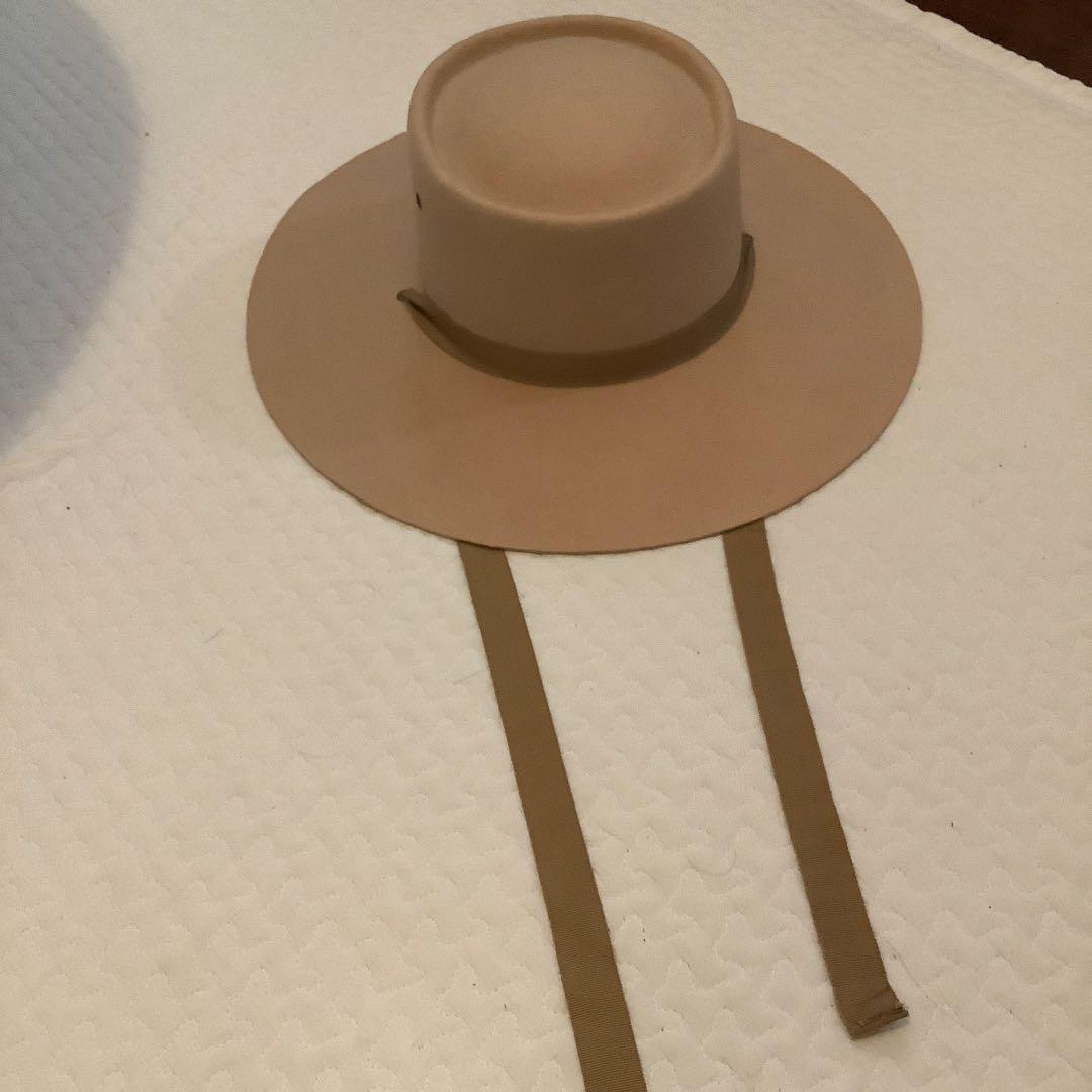 La Maison de Lyllis ベージュフェルトハット 57cm