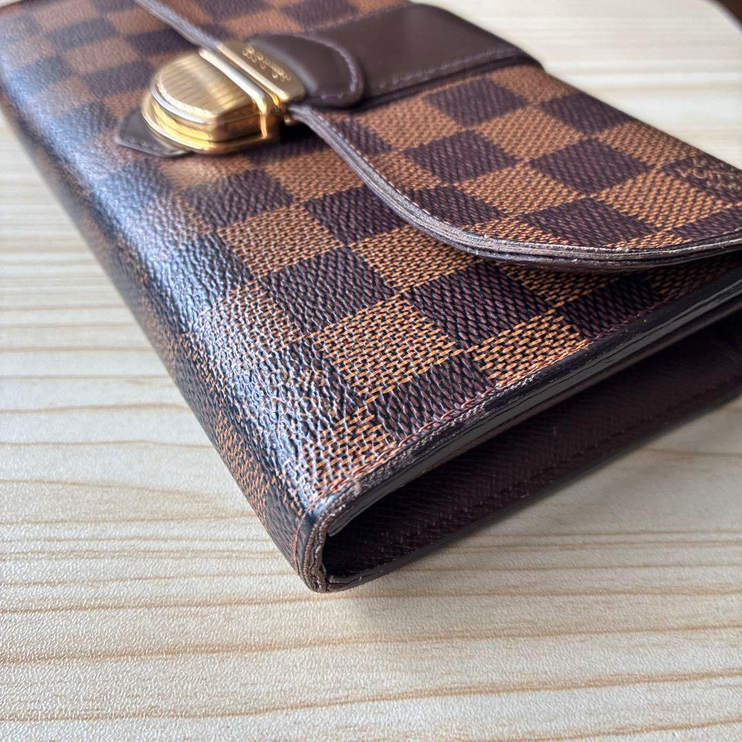 LOUIS VUITTON ルイヴィトン　ダミエ柄レザー長財布