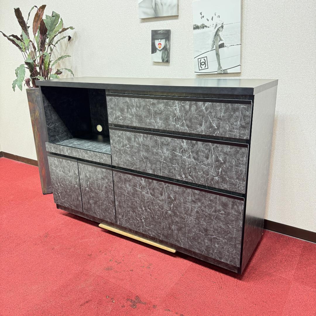 東京23区送料無料　美品大川家具　レンジボード　幅1400サイズ