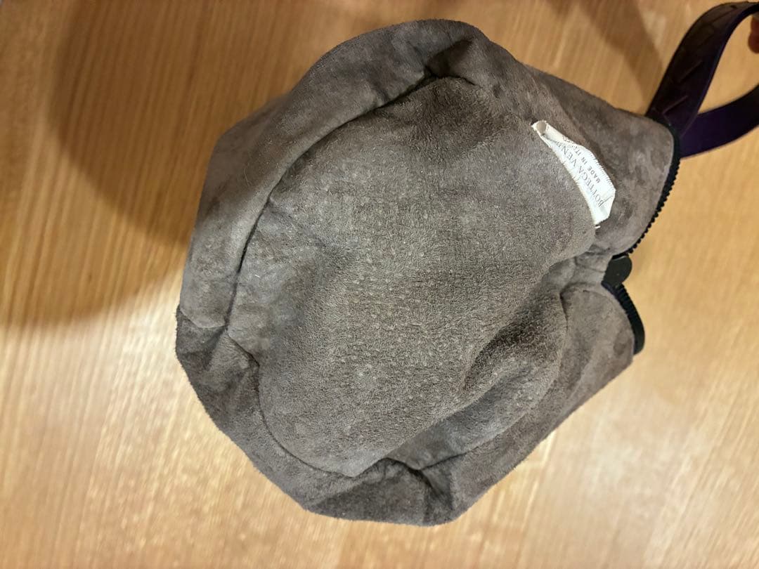 【美品】BOTTEGA VENETA 紫 編み込みハンドバッグ