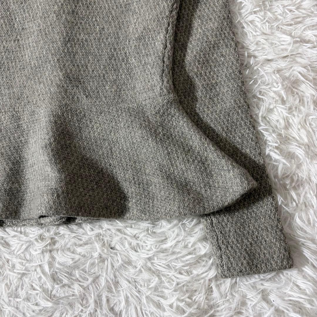 美品　ラルフローレン　カシミヤ混カーディガン　ペプラム　エンブレムボタン