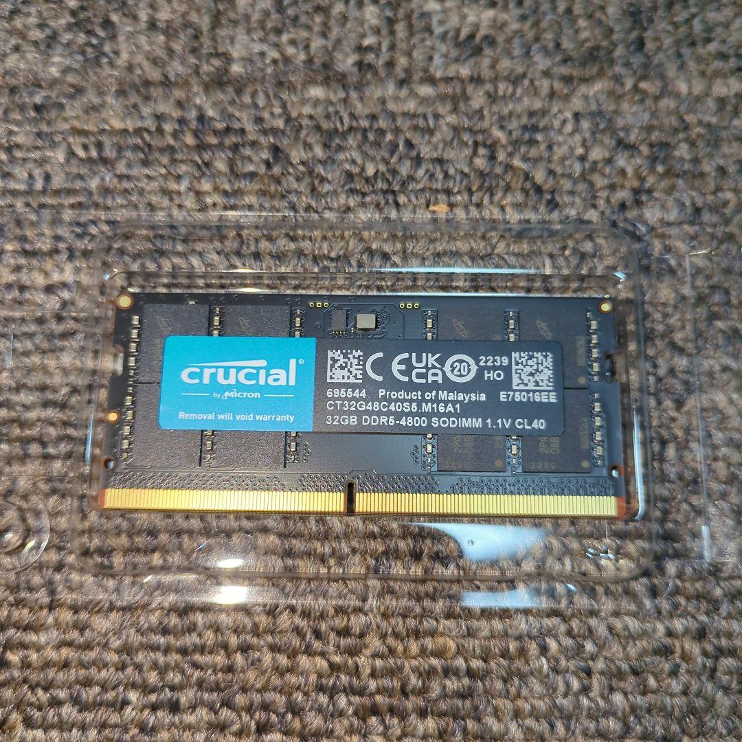 crucial DDR5 32GB ノートブック用メモリー