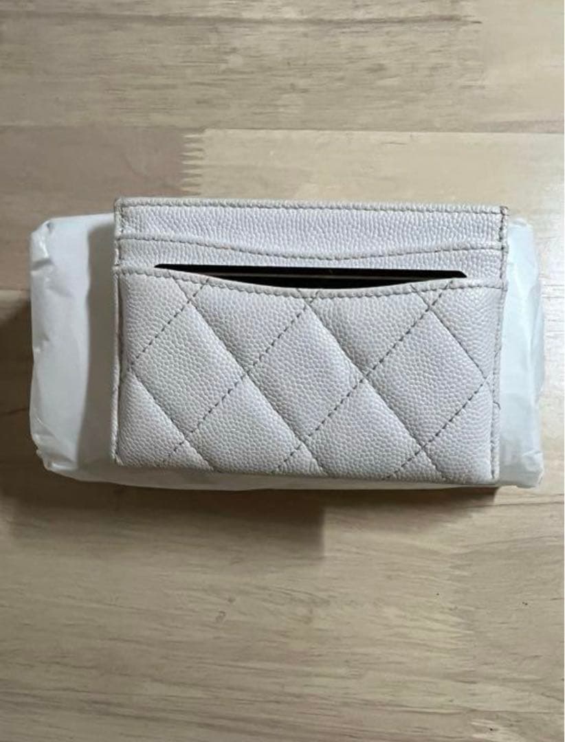 シャネル　名刺入れ　キャビアスキン