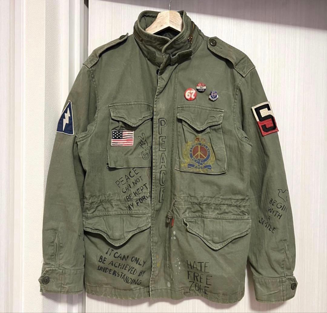 【Ralph Lauren】ミリタリージャケット PEACE (美品)